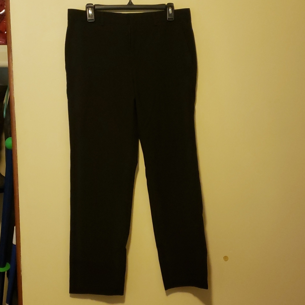 Men's black slim dress pants